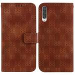 For Samsung Galaxy A70 / A70s Double 8-shaped Embossed Leather Phone Case(Brown)