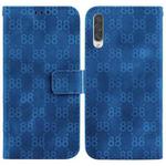 For Samsung Galaxy A50 / A30s / A50s Double 8-shaped Embossed Leather Phone Case(Blue)