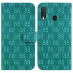 For Samsung Galaxy A10e / A20e Double 8-shaped Embossed Leather Phone Case(Green)