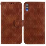 For Samsung Galaxy A10 / M10 Double 8-shaped Embossed Leather Phone Case(Brown)