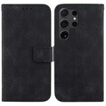 For Samsung Galaxy S24 Ultra 5G Double 8-shaped Embossed Leather Phone Case(Black)