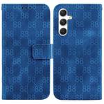 For Samsung Galaxy S24+ 5G Double 8-shaped Embossed Leather Phone Case(Blue)