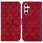 For Samsung Galaxy S24+ 5G Double 8-shaped Embossed Leather Phone Case(Red)