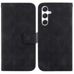 For Samsung Galaxy S24 5G Double 8-shaped Embossed Leather Phone Case(Black)