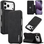 For iPhone 17 Pro Max LC.IMEEKE Hon Ancient Series Flip Leather Phone Case(Black)