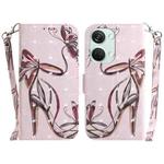 For OnePlus Nord 3 3D Colored Horizontal Flip Leather Phone Case(Butterfly High-heeled)