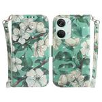 For OnePlus Nord 3 3D Colored Horizontal Flip Leather Phone Case(Watercolor Flower)