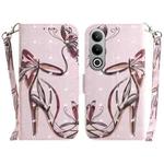 For OnePlus Nord CE4 5G 3D Colored Horizontal Flip Leather Phone Case(Butterfly High-heeled)