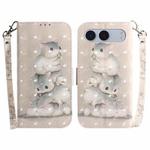 For OnePlus Nord 4 3D Colored Horizontal Flip Leather Phone Case(Squirrels)