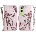 For OnePlus Nord CE4 Lite 3D Colored Horizontal Flip Leather Phone Case(Butterfly High-heeled)