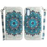 For Sony Xperia 5 V 3D Colored Horizontal Flip Leather Phone Case(Peacock Wreath)