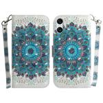 For Sony Xperia 10 VI 3D Colored Horizontal Flip Leather Phone Case(Peacock Wreath)