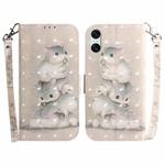 For Sony Xperia 10 VI 3D Colored Horizontal Flip Leather Phone Case(Squirrels)