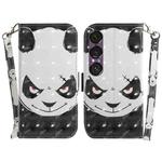 For Sony Xperia 1 VII 3D Colored Horizontal Flip Leather Phone Case(Angry Bear)