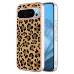 For Google Pixel 9 Pro Electroplating Dual-side IMD Phone Case(Leopard Print)