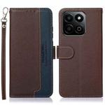 For Honor Play 60 Plus / 200 Smart KHAZNEH Litchi Texture Leather RFID Phone Case(Brown)