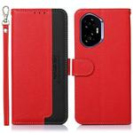For Honor 400 KHAZNEH Litchi Texture Leather RFID Phone Case(Red)