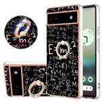 For Google Pixel 6a Electroplating Dual-side IMD Phone Case with Ring Holder(Equation)