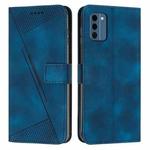 For Nokia C300 Dream Triangle Leather Phone Case with Lanyard(Blue)