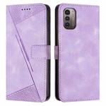 For Nokia G11 / G21 Dream Triangle Leather Phone Case with Lanyard(Purple)