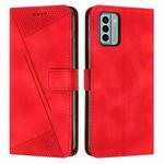 For Nokia G22 Dream Triangle Leather Phone Case with Lanyard(Red)