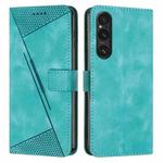 For Sony Xperia 1 V 2023 Dream Triangle Leather Phone Case with Lanyard(Green)