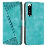 For Sony Xperia 5 IV Dream Triangle Leather Phone Case with Lanyard(Green)