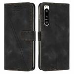 For Sony Xperia 5 IV Dream Triangle Leather Phone Case with Lanyard(Black)