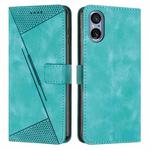 For Sony Xperia 5 V Dream Triangle Leather Phone Case with Lanyard(Green)