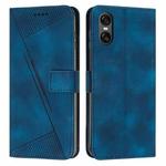 For Sony Xperia 10 VI Dream Triangle Leather Phone Case with Lanyard(Blue)