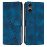 For Sony Xperia 5 VI Dream Triangle Leather Phone Case with Lanyard(Blue)