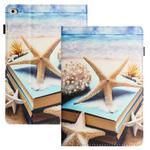 For iPad 9.7 2017 2018 Sewing Litchi Texture Smart Leather Tablet Case(Starfish)