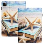 For iPad Pro 11 2024 Sewing Litchi Texture Smart Leather Tablet Case(Starfish)