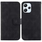 For Xiaomi Redmi 12 Double 8-shaped Embossed Leather Phone Case(Black)