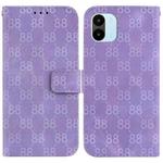 For Xiaomi Redmi A1 / A2 Double 8-shaped Embossed Leather Phone Case(Purple)