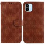 For Xiaomi Redmi A1 / A2 Double 8-shaped Embossed Leather Phone Case(Brown)