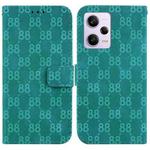 For Xiaomi Redmi Note 12 Pro 5G Global Double 8-shaped Embossed Leather Phone Case(Green)