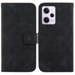 For Xiaomi Redmi Note 12 Pro 5G Global Double 8-shaped Embossed Leather Phone Case(Black)