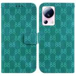 For Xiaomi 13 Lite / Civi 2 Double 8-shaped Embossed Leather Phone Case(Green)