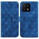 For Xiaomi 13 5G Double 8-shaped Embossed Leather Phone Case(Blue)