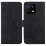 For Xiaomi 13 5G Double 8-shaped Embossed Leather Phone Case(Black)