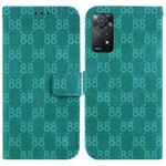 For Xiaomi Redmi Note 11 Pro 4G/5G Global Double 8-shaped Embossed Leather Phone Case(Green)