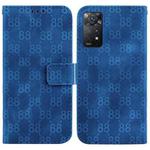 For Xiaomi Redmi Note 11 Pro 4G/5G Global Double 8-shaped Embossed Leather Phone Case(Blue)