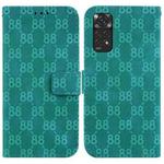For Xiaomi Redmi Note 11 Global / Note 11S Double 8-shaped Embossed Leather Phone Case(Green)