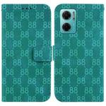 For Xiaomi Redmi Note 11E / Redmi 10 5G Double 8-shaped Embossed Leather Phone Case(Green)