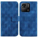 For Xiaomi Redmi 10A Double 8-shaped Embossed Leather Phone Case(Blue)