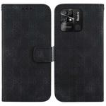 For Xiaomi Redmi 10C Double 8-shaped Embossed Leather Phone Case(Black)