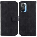 For Xiaomi Redmi K40/K40 Pro / Poco F3 Double 8-shaped Embossed Leather Phone Case(Black)