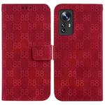 For Xiaomi 12 / 12X Double 8-shaped Embossed Leather Phone Case(Red)