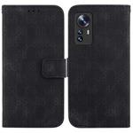For Xiaomi 12 / 12X Double 8-shaped Embossed Leather Phone Case(Black)